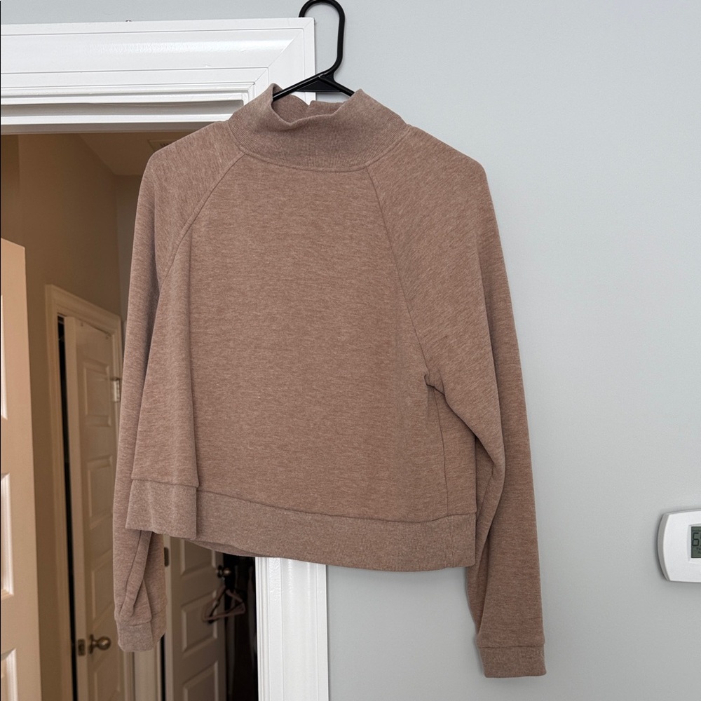 Cropped Cozy Tan Women's Sweater